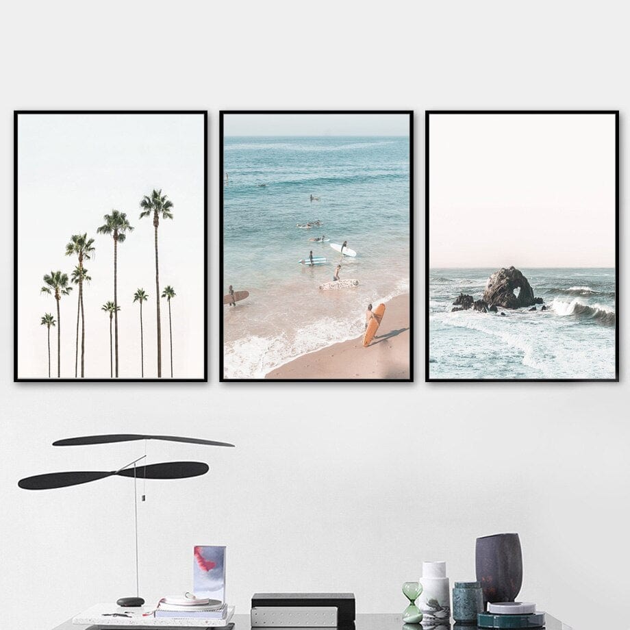 Arthia Designs - Palm Beach Surfers Lifestyle Canvas Art - Review