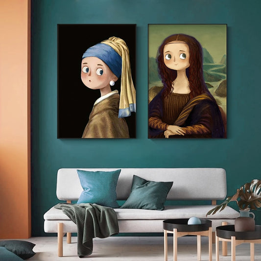 Arthia Designs - Funny Cute Mona Lisa Canvas Art - Review