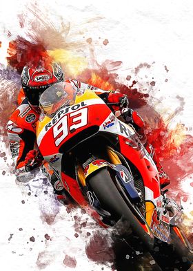 Arthia Designs - Watercolor Moto GP Canvas Art - Review