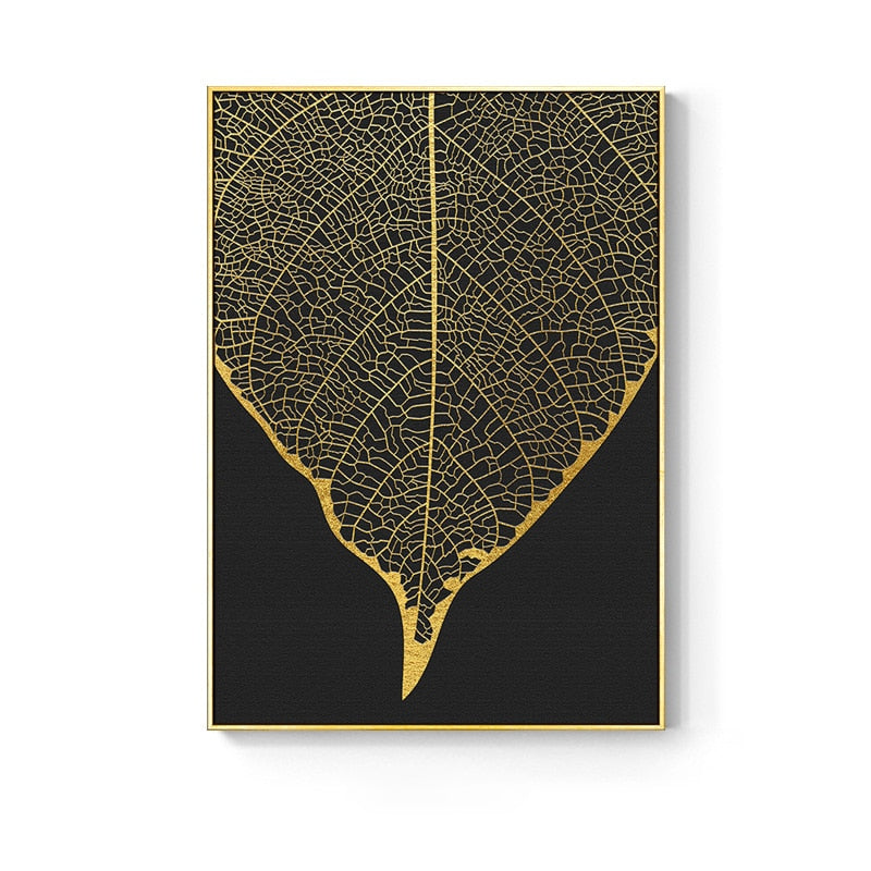 Arthia Designs - Abstract Golden Leaf Canvas Art - Review