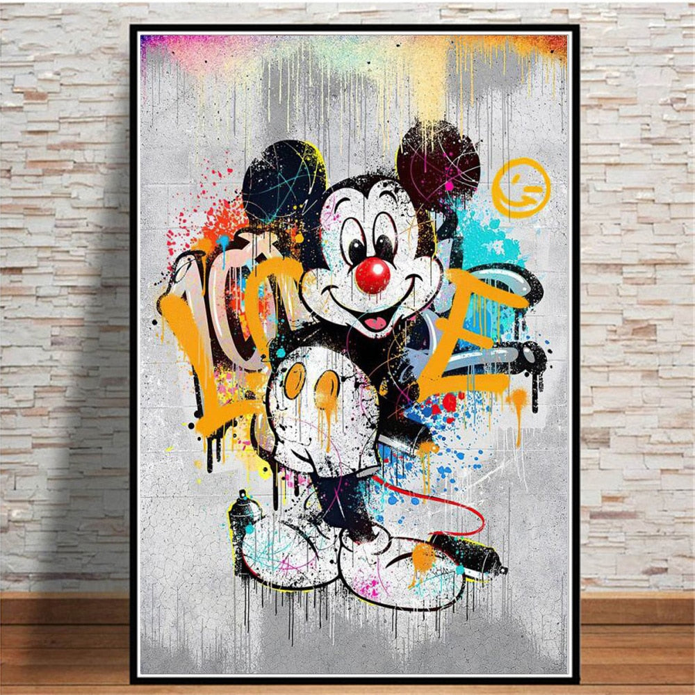 Arthia Designs - DJ Mickey Mouse Graffiti Canvas Art - Review