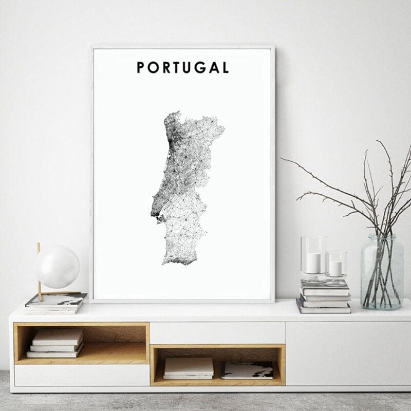 Arthia Designs - Map of Portugal Canvas Art - Review