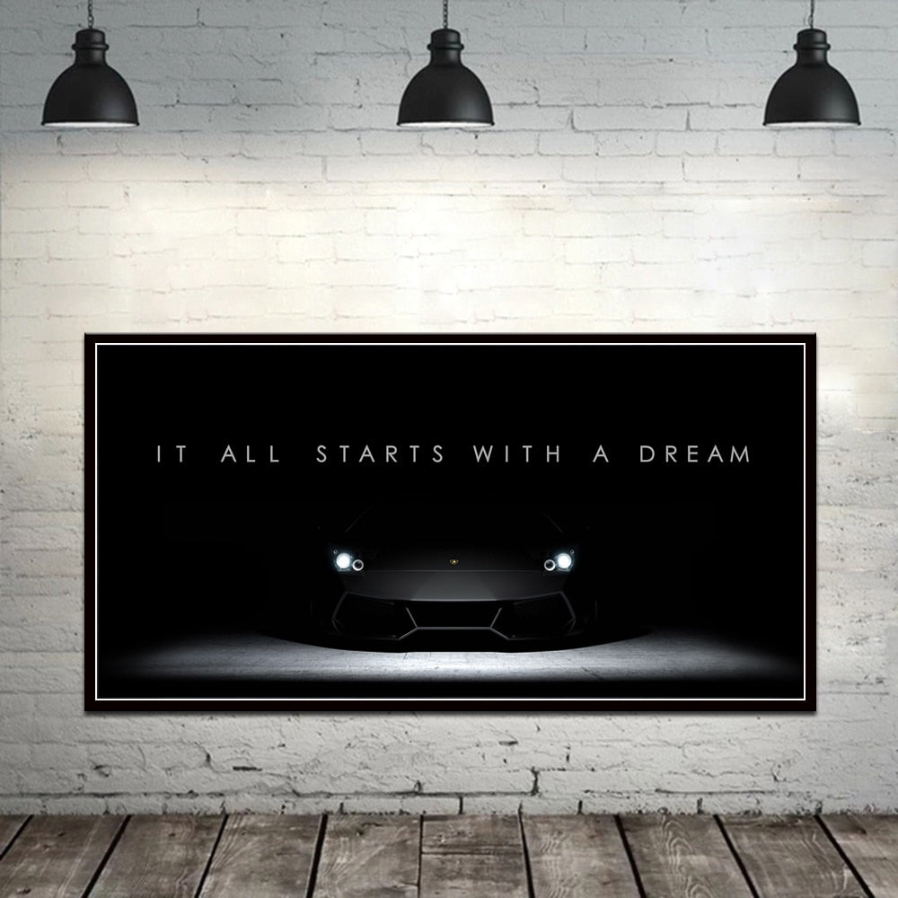 Arthia Designs - Starts With A Dream Motivational Canvas Art - Review