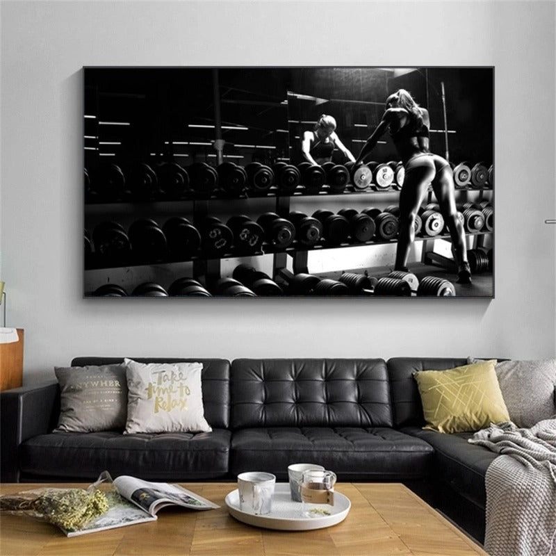 Arthia Designs - Sexy Gym Girl Pose Canvas Art - Review