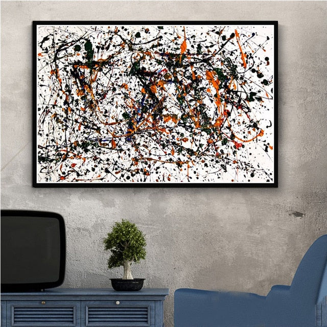 Arthia Designs - Jackson Pollock Abstract Graffiti Canvas Art - Review