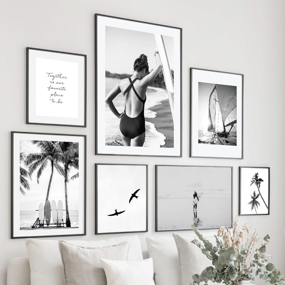 Arthia Designs - Black and White Sea Sailing Canvas Art - Review