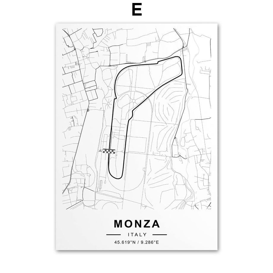 Arthia Designs - Formula One Circuit Map Canvas Art - Review