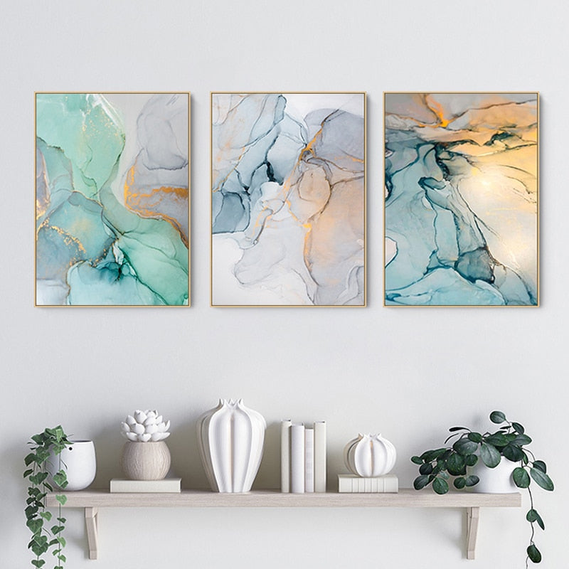 Arthia Designs - Abstract Colorful Marble Canvas Art - Review