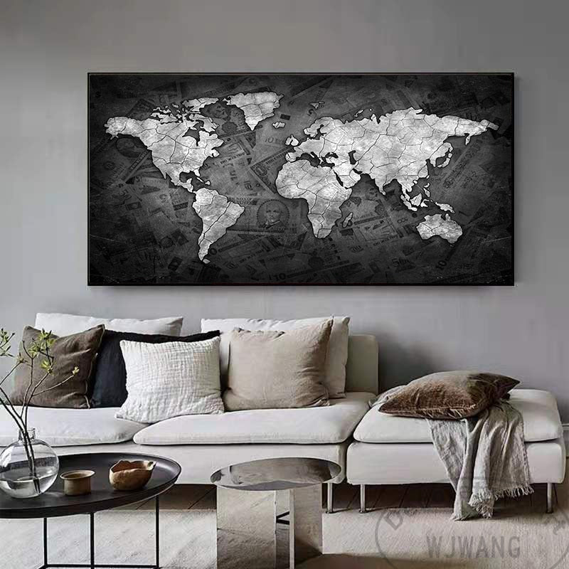 Arthia Designs - Vintage World Map Canvas Art - Review