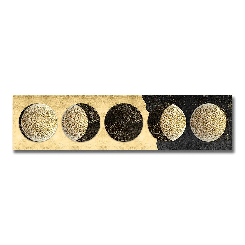 Arthia Designs - Golden Moon Phase Canvas Art - Review