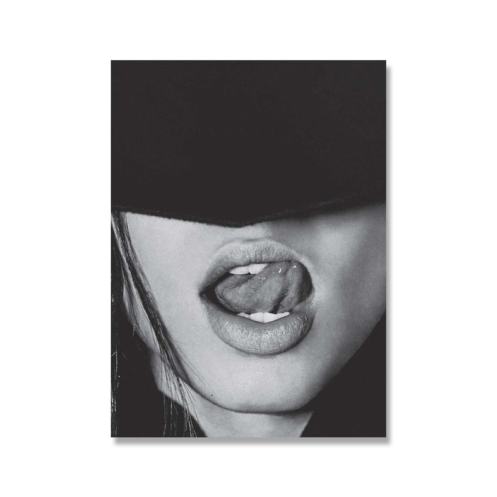 Arthia Designs - Black White Smoking Woman Canvas Art - Review