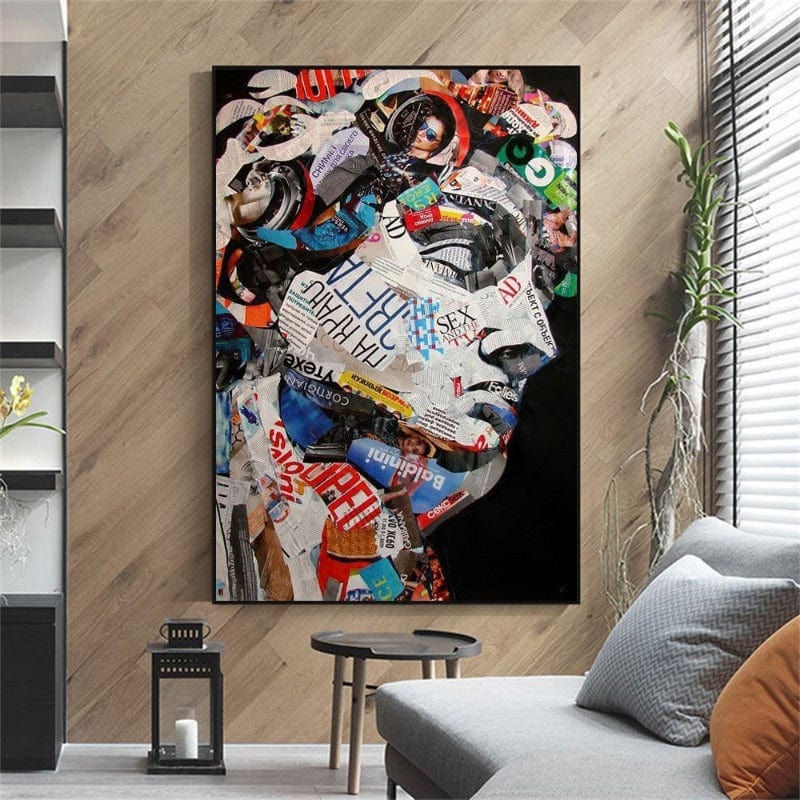 Arthia Designs - Graffiti David Head Painting Canvas Art - Review