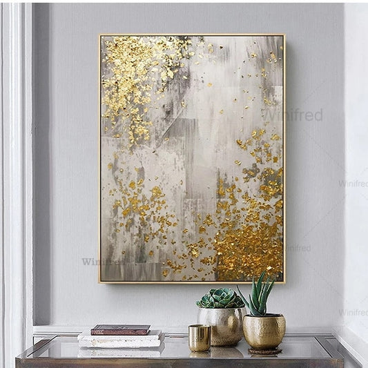 Arthia Designs - Minimalist Abstract Golden Grey Canvas Art - Review