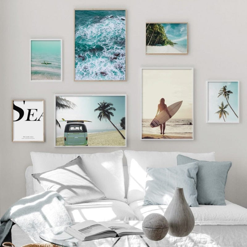 Arthia Designs - Sea Waves Coconut Island Canvas Art - Review