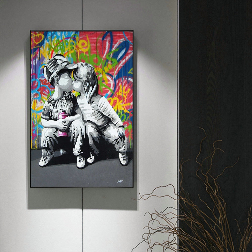 Arthia Designs - Graffiti Flower Woman and Kids Canvas Art - Review