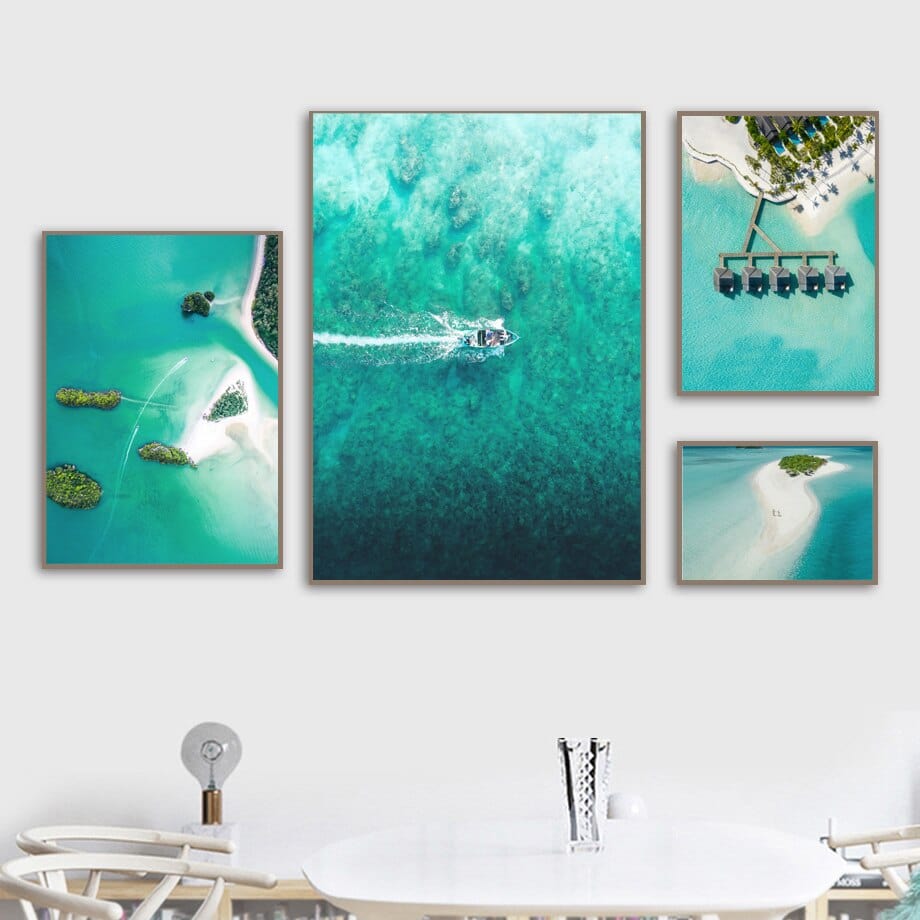 Arthia Designs - Bora Bora Luxury Resorts Canvas Art - Review