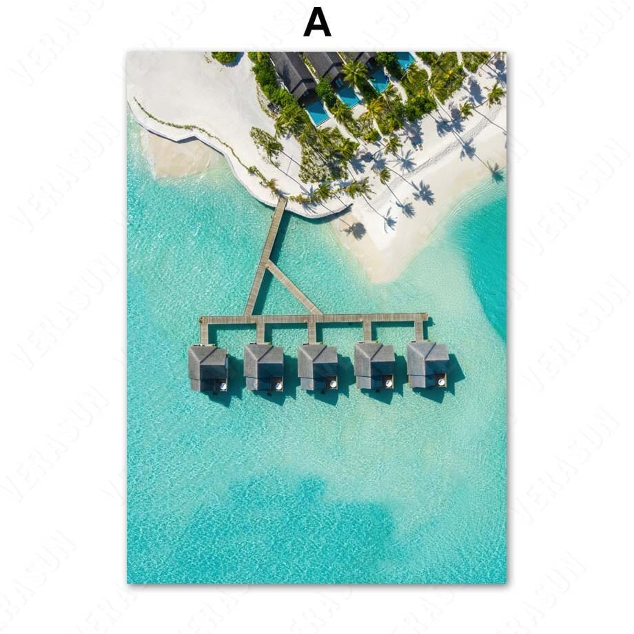 Arthia Designs - Bora Bora Luxury Resorts Canvas Art - Review