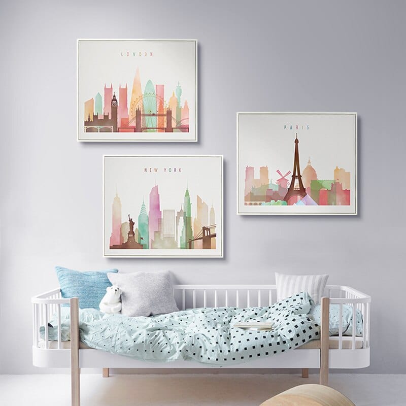 Arthia Designs - Paris London New York City Canvas Art - Review