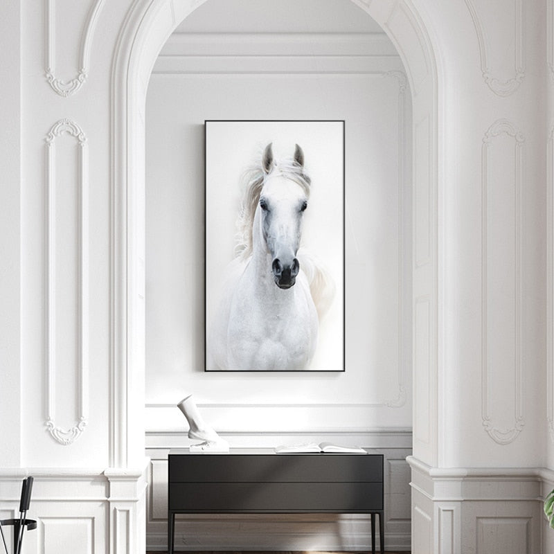 Arthia Designs - Nordic White Horse Canvas Art - Review