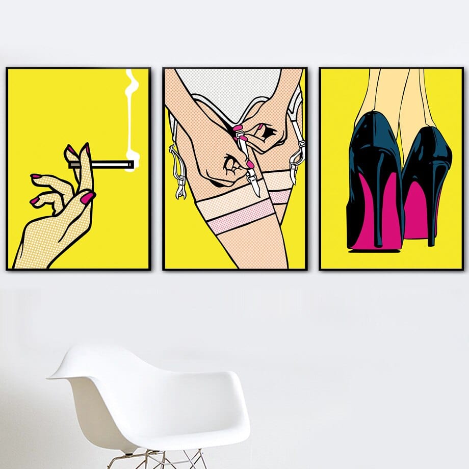 Arthia Designs - Fashion Sexy Naughty Girl Canvas Art - Review