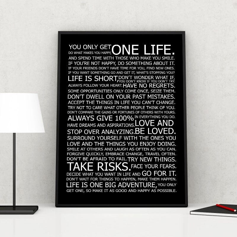 Arthia Designs - Success Life Motivational Quotes Canvas Art - Review