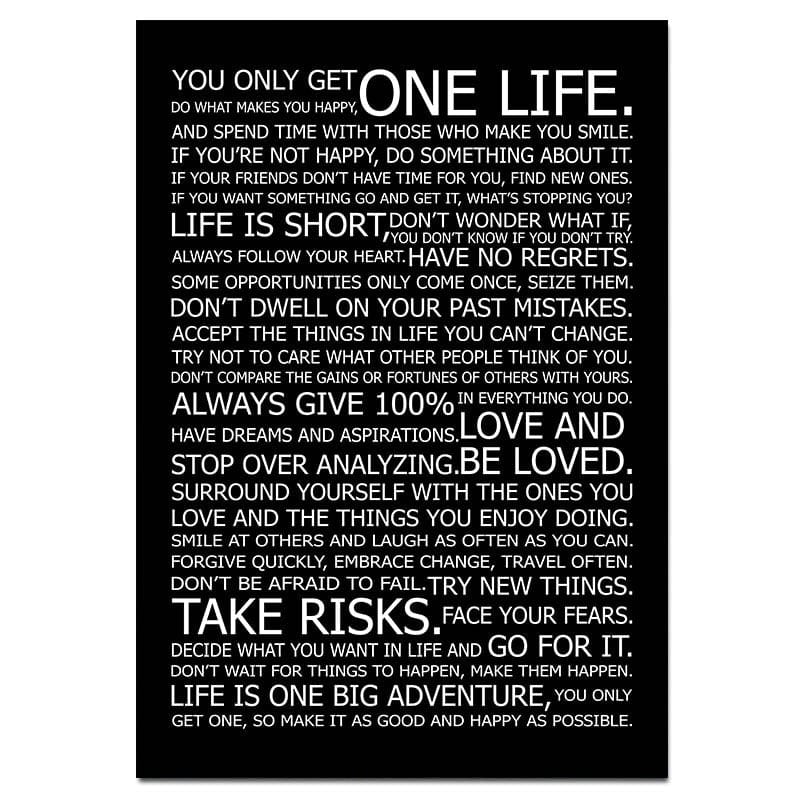 Arthia Designs - Success Life Motivational Quotes Canvas Art - Review