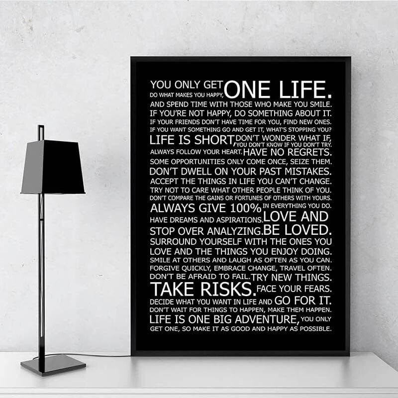 Arthia Designs - Success Life Motivational Quotes Canvas Art - Review