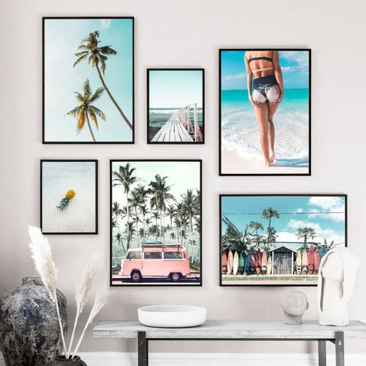 Arthia Designs - Palm Tree Island Summer Vacation Canvas Art - Review