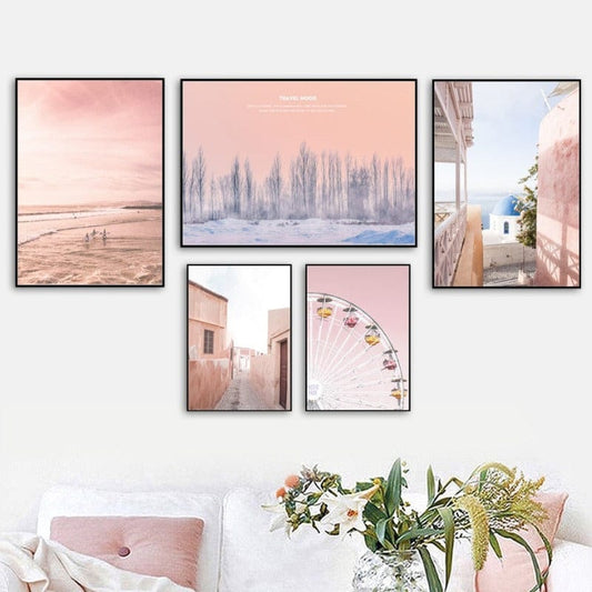 Arthia Designs - Pink Sky Travel Mood Canvas Art - Review