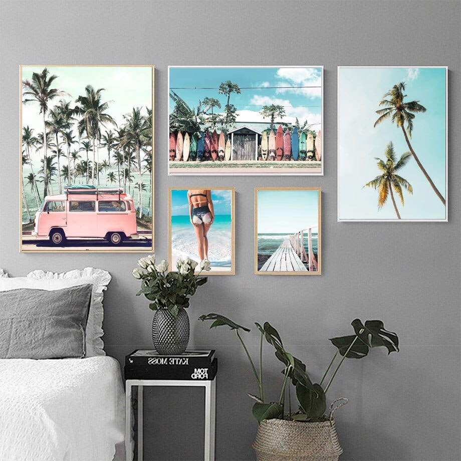 Arthia Designs - Palm Tree Island Summer Vacation Canvas Art - Review