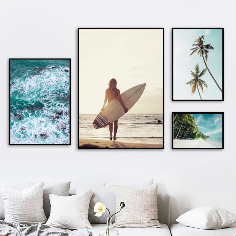 Arthia Designs - Sea Waves Coconut Island Canvas Art - Review