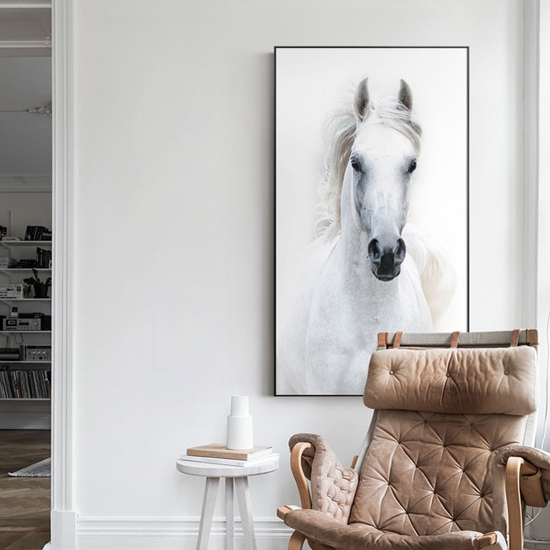 Arthia Designs - Nordic White Horse Canvas Art - Review