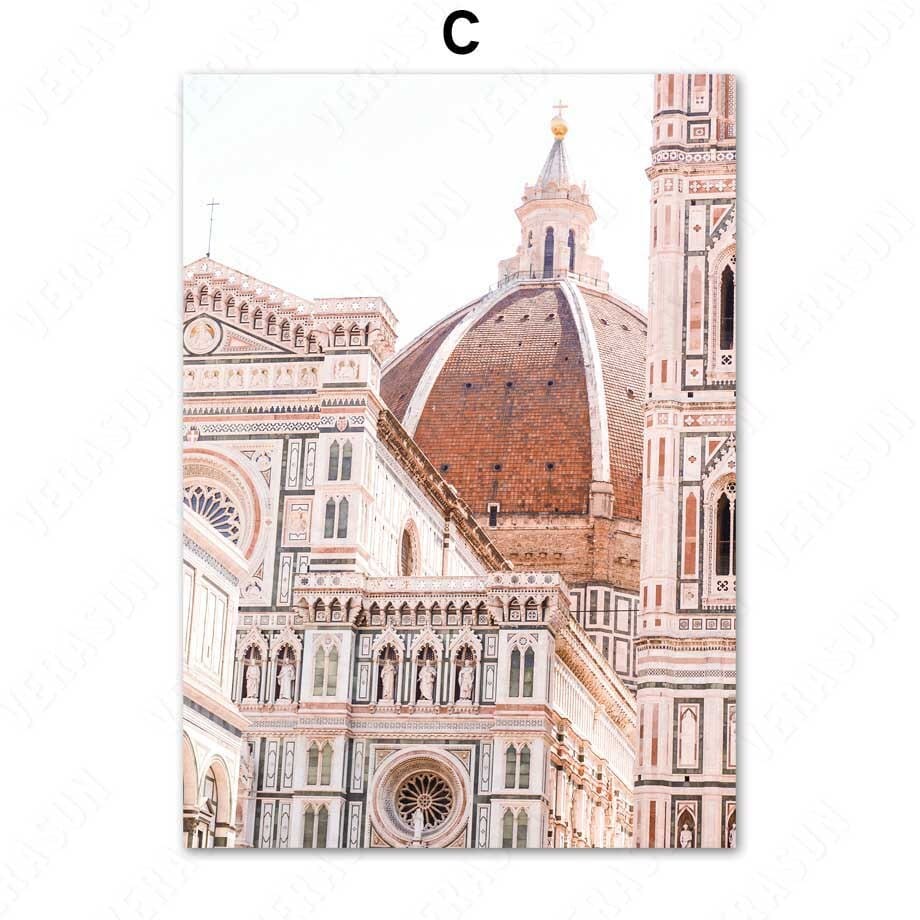 Arthia Designs - Italy Historical Landmarks Gallery Wall Canvas Art - Review