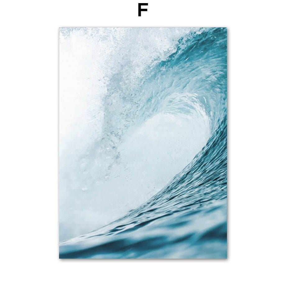 Arthia Designs - Blue Beach Sea Wave Canvas Art - Review