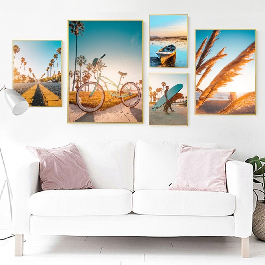 Arthia Designs - Summer Surfing Time Gallery Wall Canvas Art - Review