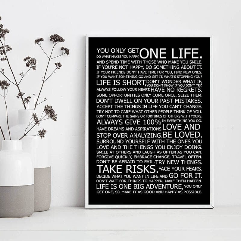 Arthia Designs - Success Life Motivational Quotes Canvas Art - Review