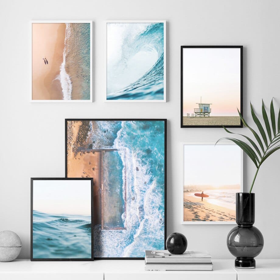 Arthia Designs - Blue Beach Sea Wave Canvas Art - Review