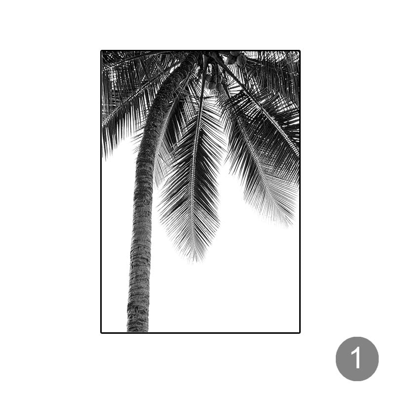 Arthia Designs - Black White Tropical Beach Canvas Art - Review