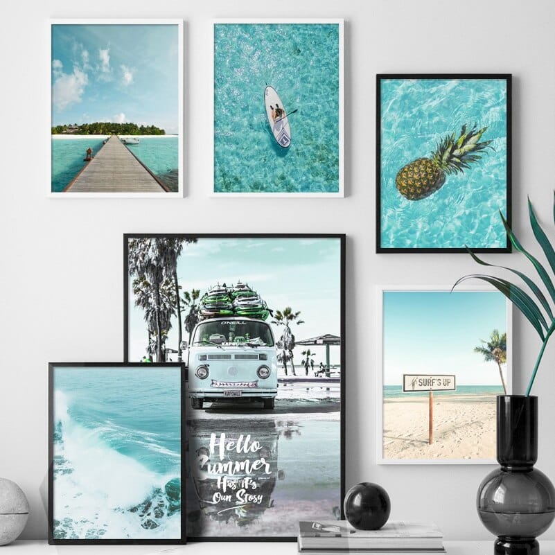 Arthia Designs - Sailing in Tropical Island Summer Resort Canvas Art - Review