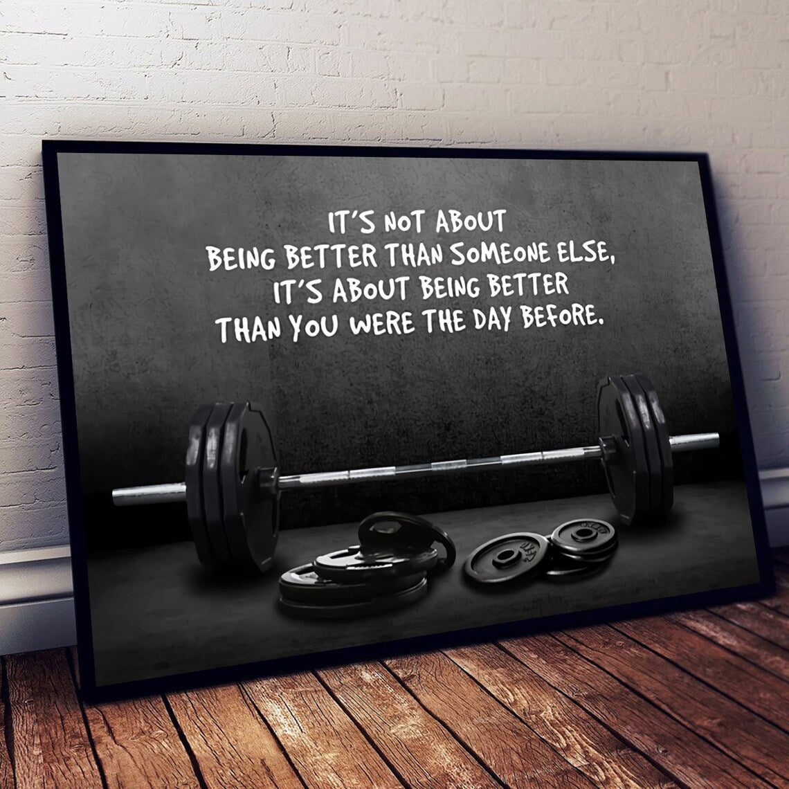 Arthia Designs - Weightlifting Gym Motivation Canvas Art - Review