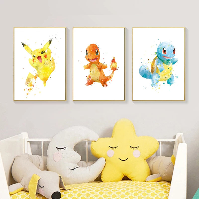 Arthia Designs - Funny Pokemon Watercolor Canvas Art - Review