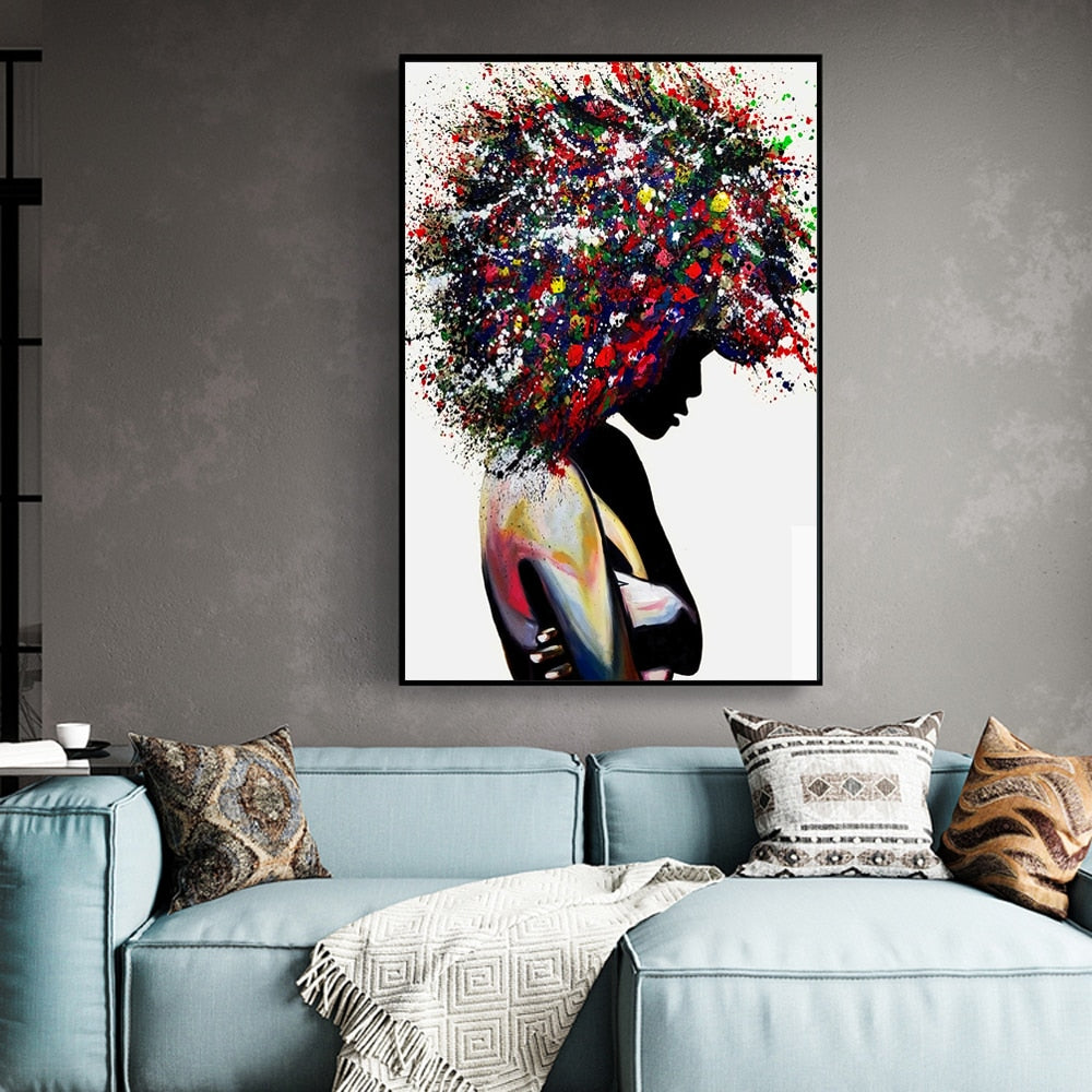 Arthia Designs - Graffiti Art Of Black Woman Canvas Art - Review