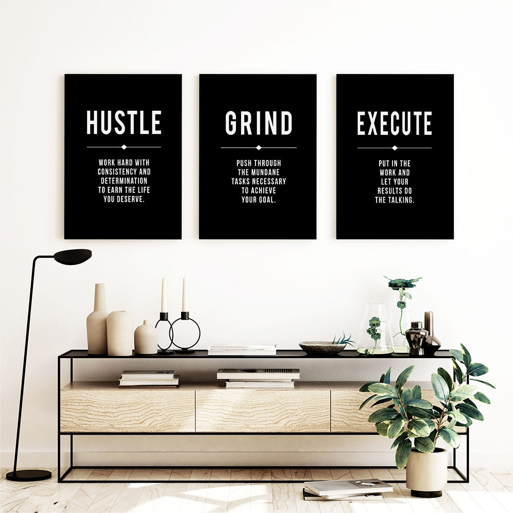 Arthia Designs - Grind Hustle Success Motivational Canvas Art - Review