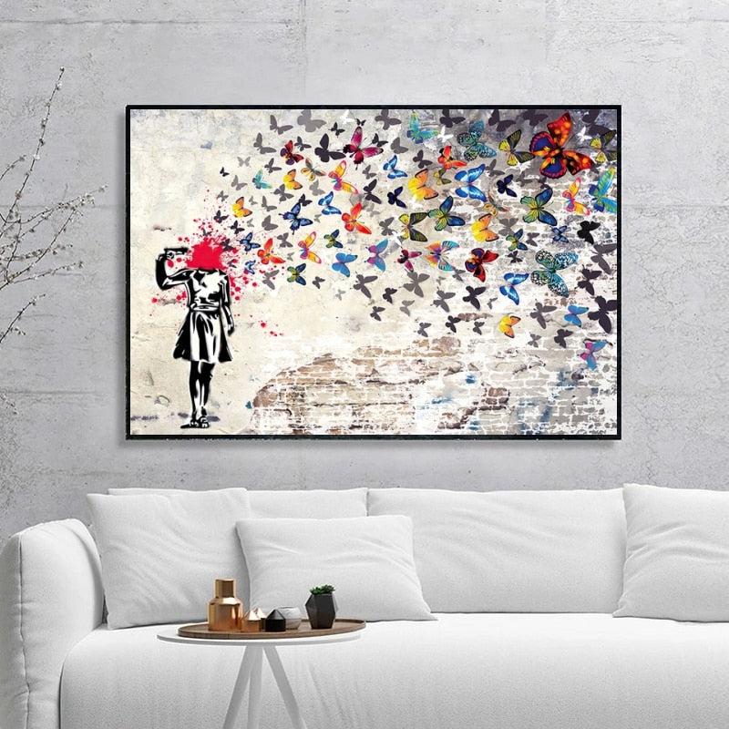 Arthia Designs - Graffiti Butterfly Girl Canvas Art - Review