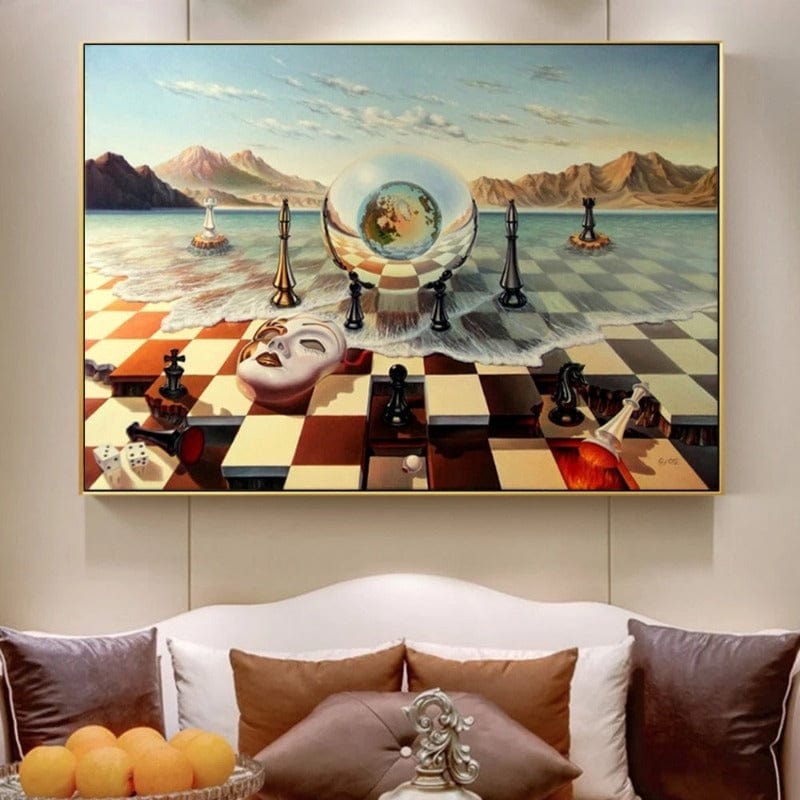 Arthia Designs - Chess Mask on the Sea by Salvador Dali Canvas Art - Review