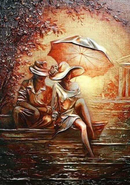 Arthia Designs - Classic Vintage Lovely Romantic Couple Canvas Art - Review