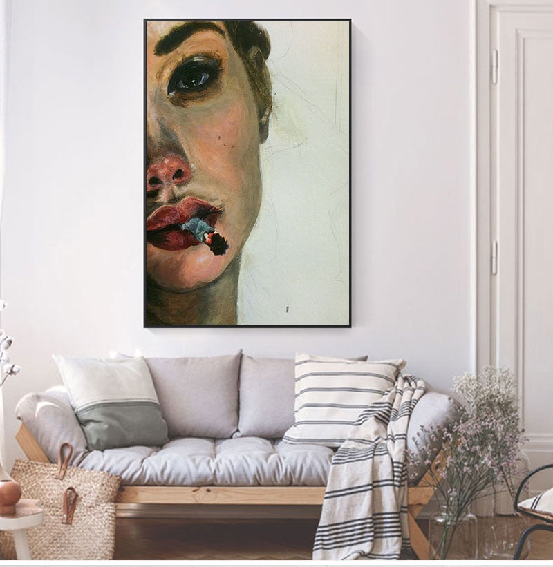 Arthia Designs - Beautiful Smoking Women Canvas Art - Review