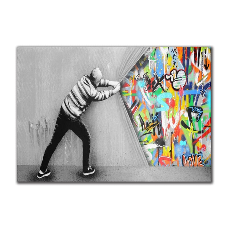 Arthia Designs - Banksy Life Is Short Graffiti Canvas Art - Review