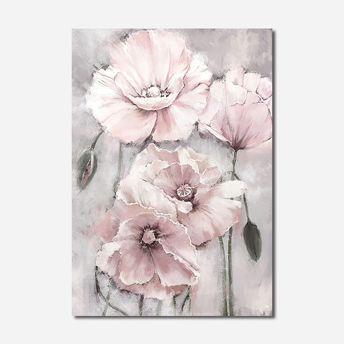 Arthia Designs - Pink Flowers Watercolor Canvas Art - Review