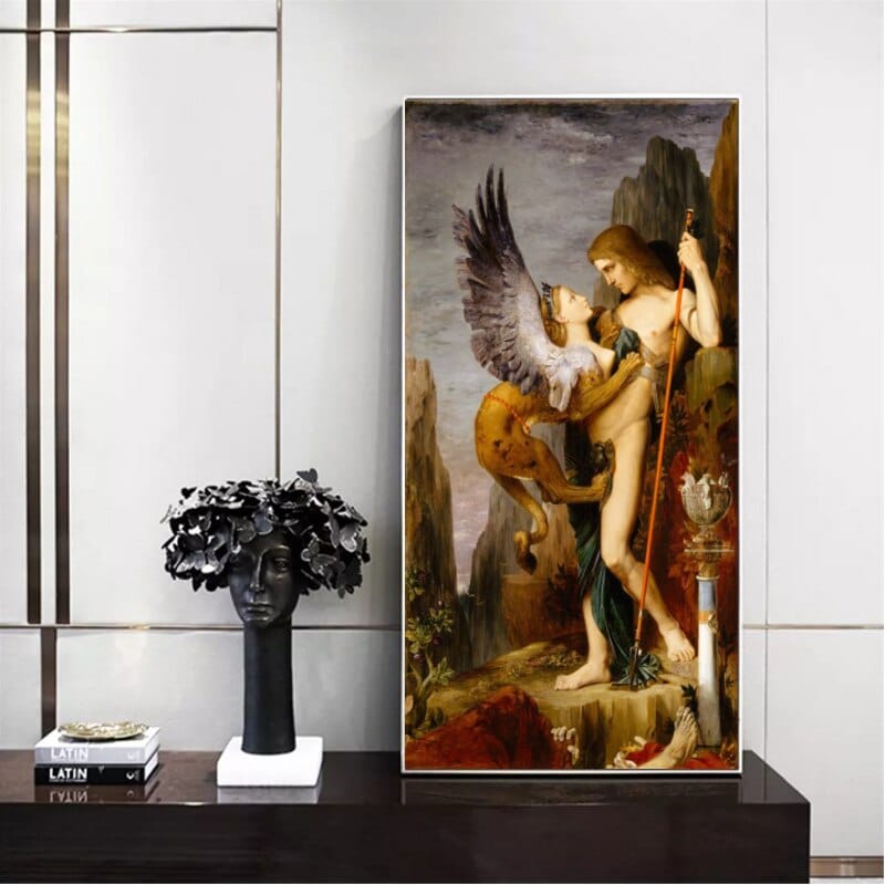 Arthia Designs - Symbolism Oedipus and the Sphinx Canvas Art - Review